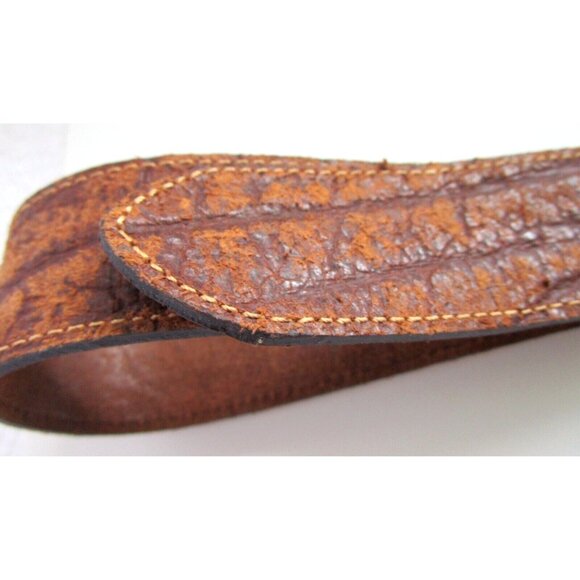 Berge Italy Women's Brown Genuine Leather Belt with Large Oval Buckle Med 30-34" - Picture 7 of 9